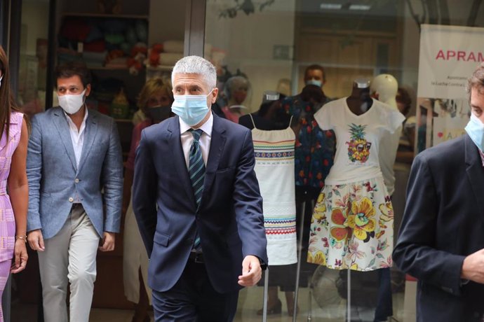El ministro del Interior, Fernando Grande-Marlaska, en un acto reciente por el día internacional contra la trata