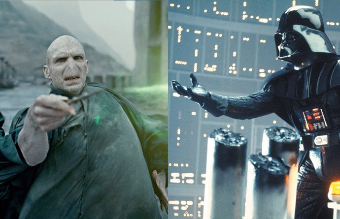 Voldemort y Darth Vader, villanos de Harry Potter y Star Wars