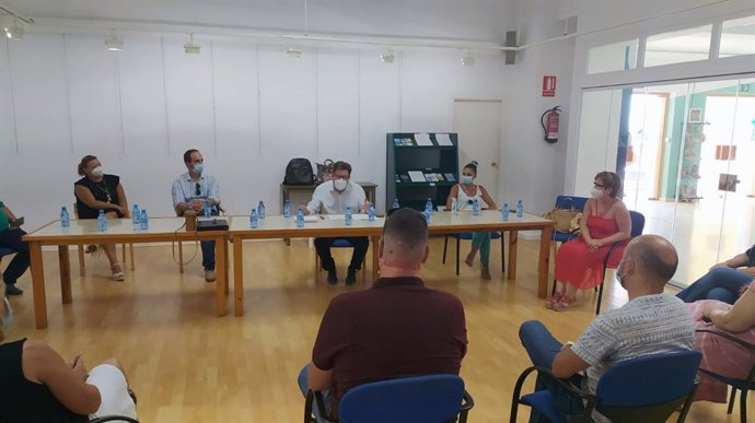 Psoe Almería. Nota Y Forografía Sánchez Haro. Encuentro Alcaldes Levante. Covid19