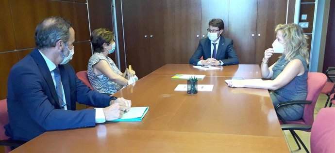 Imagen de la reunión con Iberdrola.