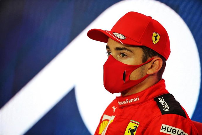 Charles Leclerc durante el Gran Premio de Gran Bretaña 2020