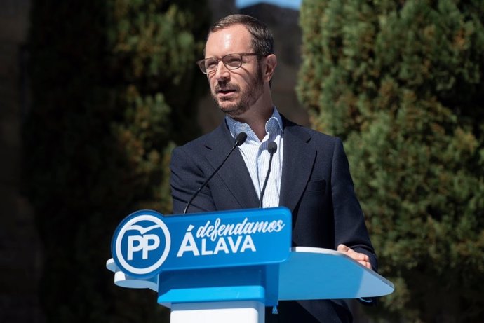 El portavoz parlamentario del Grupo Popular en el Senado y exalcalde de Vitoria, Javier Maroto