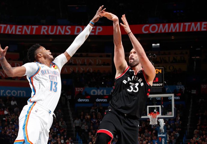 Baloncesto/NBA.- Los Raptors de Gasol e Ibaka suman ante los Magic su tercera vi