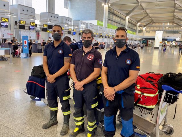 Tres bomberos del Consorcio Provincial de la Diputación viajan a Beirut para ayudar en labores de rastreo y rescate