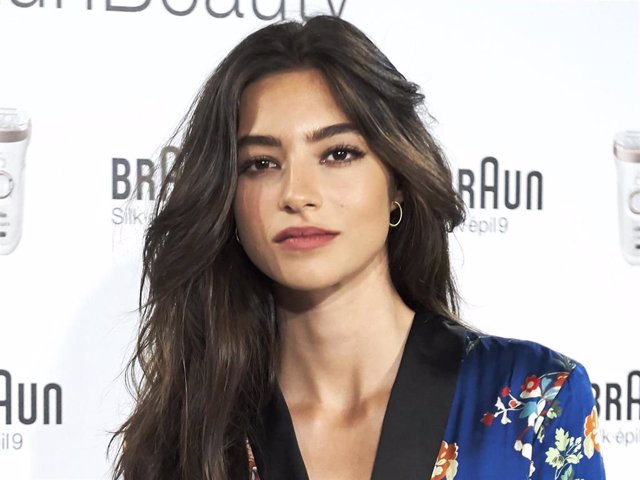 Spanish model Rocio Crusset presents new Braun products at the Novotel Madrid Center on May 30, 2017 in Madrid, Spain.