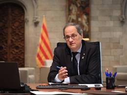 El presidente de la Generalitat, Quim Torra, este jueves