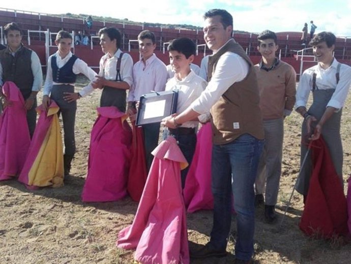 El alumno de tauromaquia Sergio Sánchez