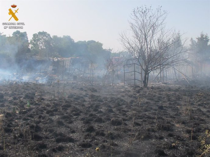 Investigan a un hombre por un incendio forestal en Segovia que dañó una hectárea de superficie y 30 colmenas.
