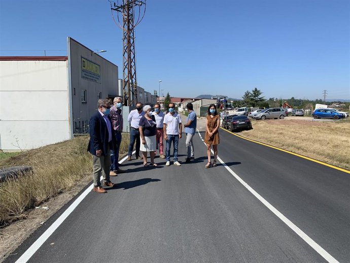 Accesos al polígono de La Meana