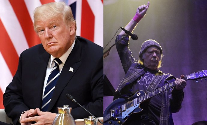 Neil Young demanda a Trump por usar sin permiso sus canciones en una campaña electoral "llena de ignorancia y odio"
