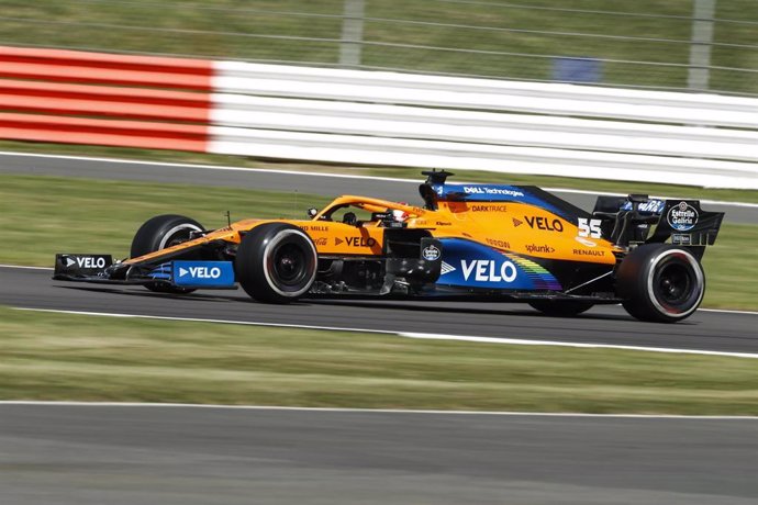 Carlos Sainz durante el Gran Premio de Gran Bretaña 2020