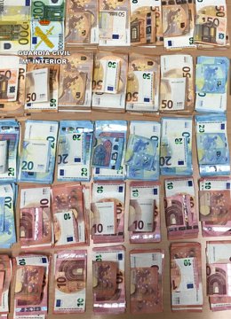 Dinero incautado en una asociación cannábica de Torre Pacheco