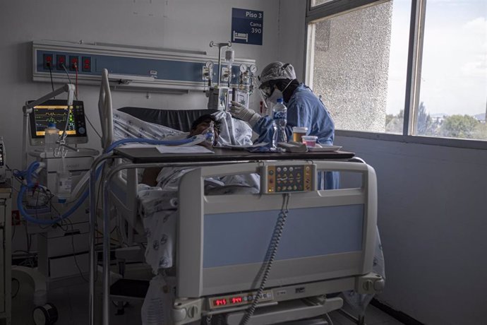 Un hospital en Chihuahua, México, durante la pandemia de coronavirus. 