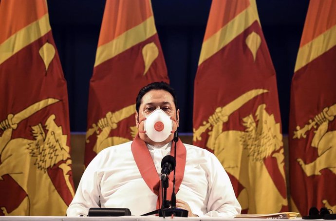 El primer ministro y expresidente de Sri Lanka, Mahinda Rajapaksa. 