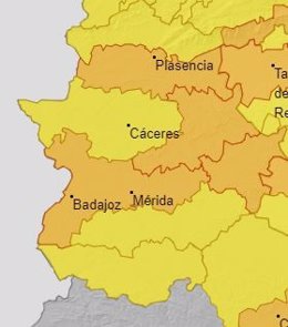 Alertas en Extremadura para el 7 de agosto