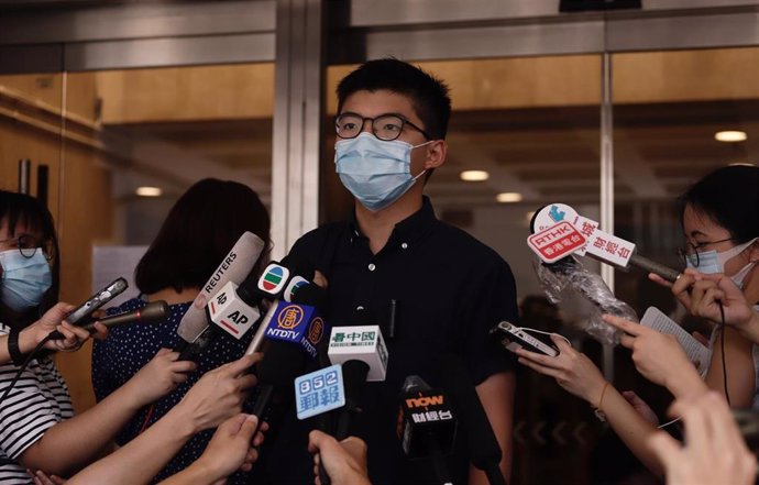 El activista hongkonés  Joshua Wong