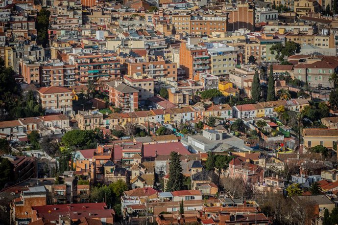 Panormica de la ciutat de Barcelona, a Barcelona/Catalunya (Espanya) a 30 de gener de 2020.