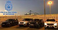 Dos detenidos en Algeciras (Cádiz) acusados de almacenar vehículos usados para transportar droga