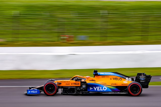 55 SAINZ Carlos (spa), McLaren Renault F1 MCL35, action during the Emirates Formula 1 70th Anniversary Grand Prix 2020, from August 07 to 09, 2020 on the Silverstone Circuit, in Silverstone, United Kingdom - Photo Xavi Bonilla / DPPI