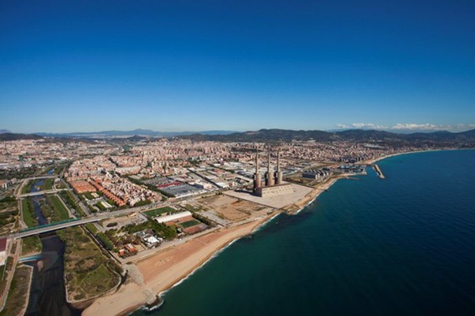 La zona de las Tres Xemeneies, ubicada en Sant Adri del Bess y Badalona (Barcelona).