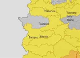 Avisos por calor en Extremadura