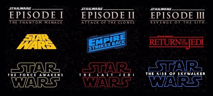 Logos de las películas de Star Wars