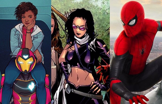 Spider-Man, Kate Bishop e Ironheart, personajes de Marvel