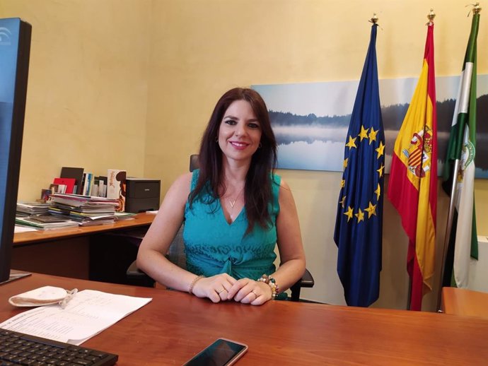 Purificación Joyera, en su despacho de la Delegación de Turismo, Regeneración, Justicia y Administración Local de la Junta en Córdoba.
