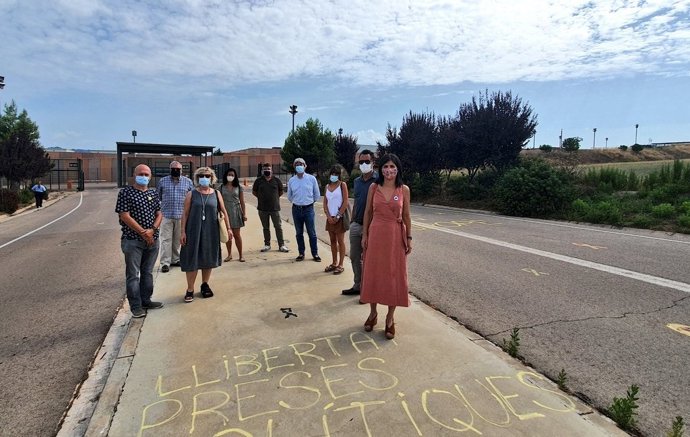 ERC visita la presó de Lledoners.