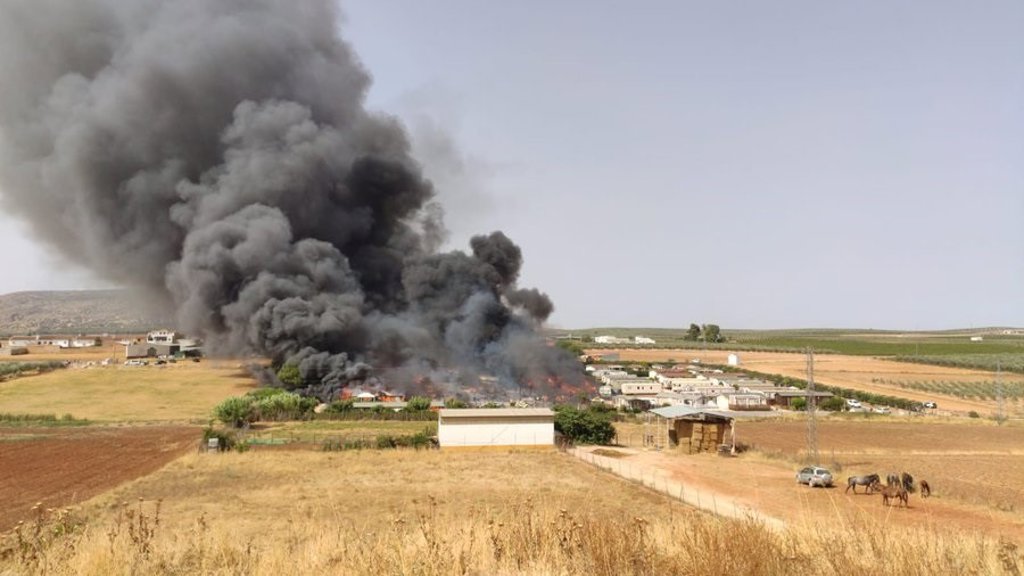 Declarado un incendio en un camping de Mollina (Málaga) 2 Declarado un incendio en un camping de Mollina (Málaga) 2