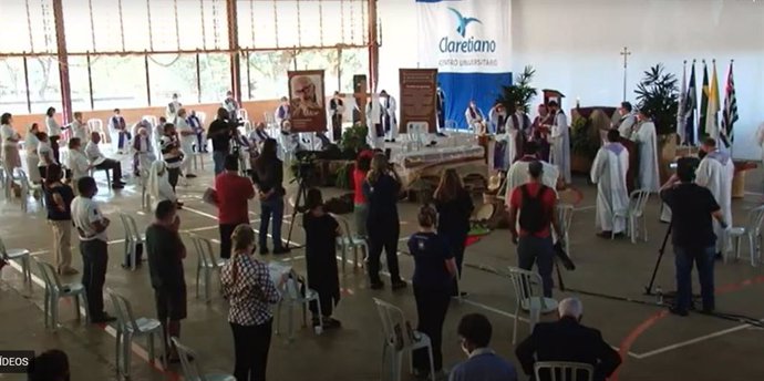 Imagen de la ceremonia en Batatais (Brasil).
