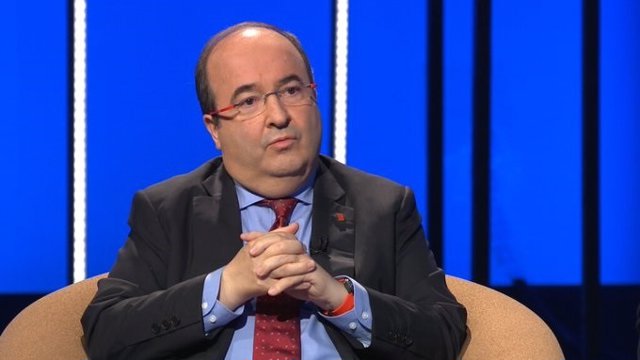 El líder del PSC, Miquel Iceta, entrevistado en TV3
