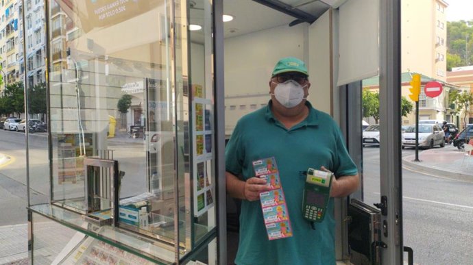 José Antonio Ramírez, vendedor de la ONCE en Málaga