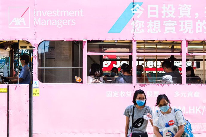 Persones amb mascarilla a Hong Kong