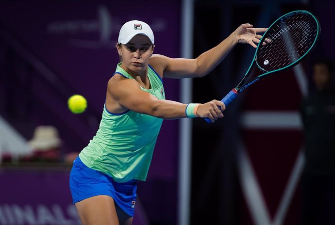Ashleigh Barty durante el torneo de Doha