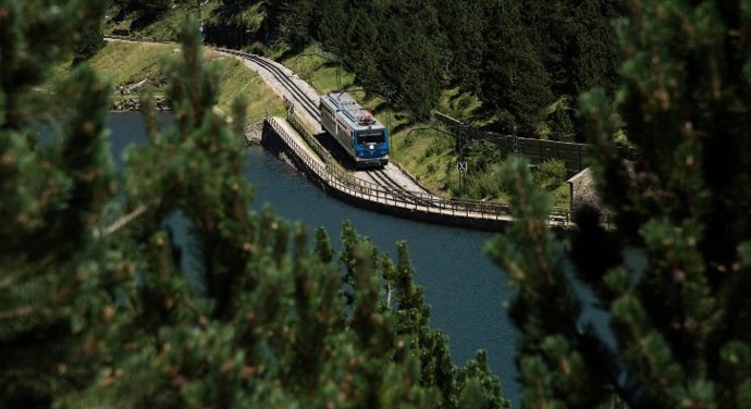 El tren cremallera de Vall de Núria.