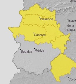 Alertas en Extremadura para el 11 de agosto