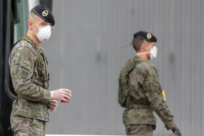 Militares del ejército.