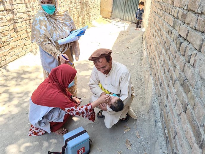 Vacunación contra la polio en Afganistán