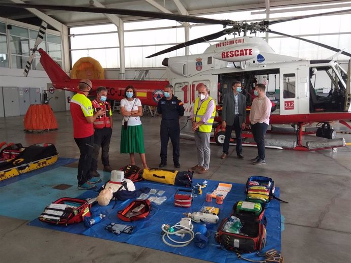 Nuevo equipamiento para el helicóptero del Gobierno de Cantabria