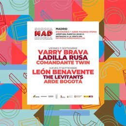 El cartel del Sonoramad Ribera, aplazado hasta septiembre