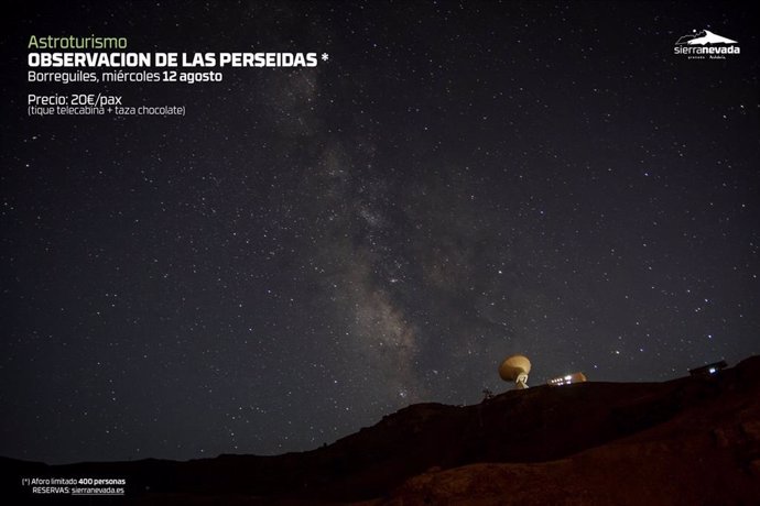 Sierra Nevada abre el telecabina Borreguiles para la observación de las Perseidas