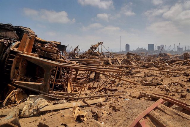 Destrucción del puerto de Beirut