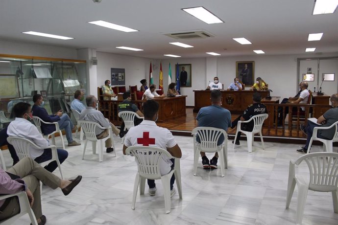 Reunión del plan de emergencias celebrada en el Ayuntamiento de Pulpí