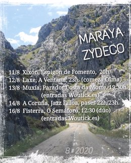 Gira de Maraya Zydeco por A Coruña