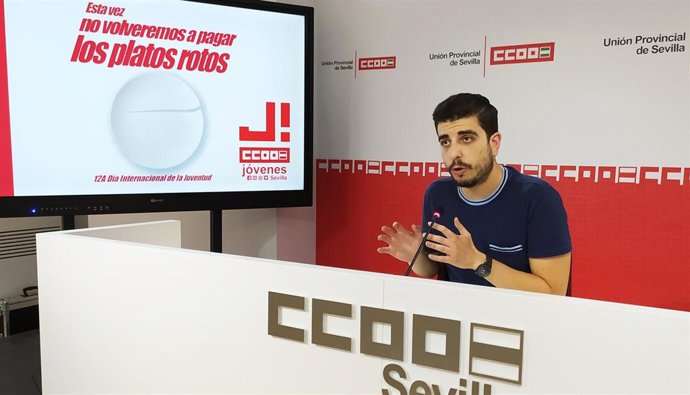 José Manuel Torres, secretario de Juventud de CCOO en Sevilla