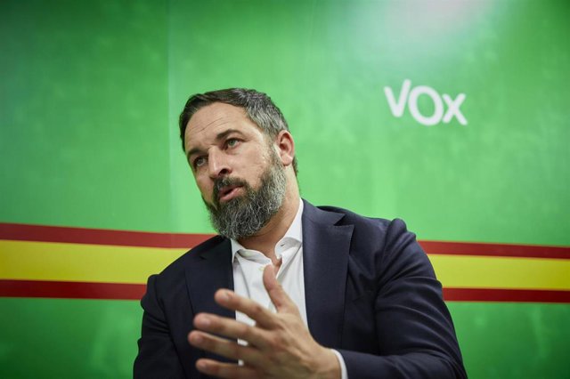 El presidente de Vox, Santiago Abascal