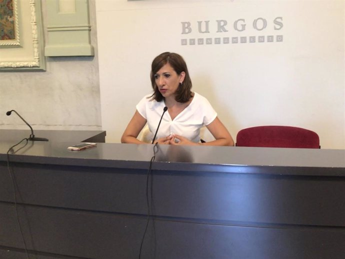 La portavoz del equipo de gobierno en el Ayuntamiento de Burgos, Nuria Barrio.
