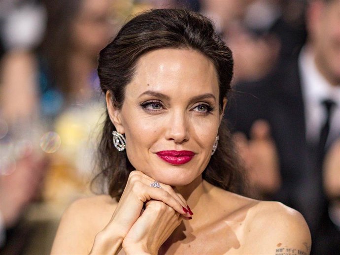 Actor Angelina Jolie attends The 23rd Annual Critics' Choice Awards at Barker Hangar on January 11, 2018 in Santa Monica, California.