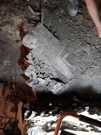 Las obras en la iglesia de Santo Domingo de Jaén descubren restos de un pórtico del antiguo palacio islámico